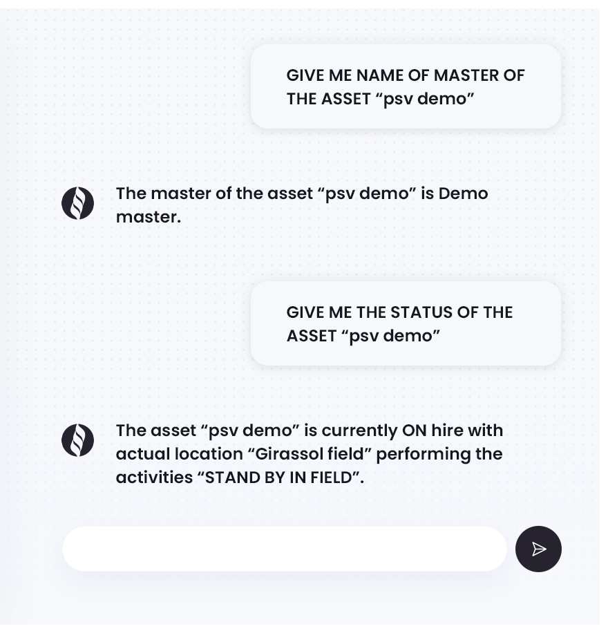 Chat bot UI window